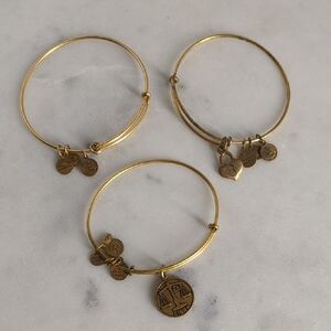 Vintage Alex and Ani Adjustable Bracelet Set of 3